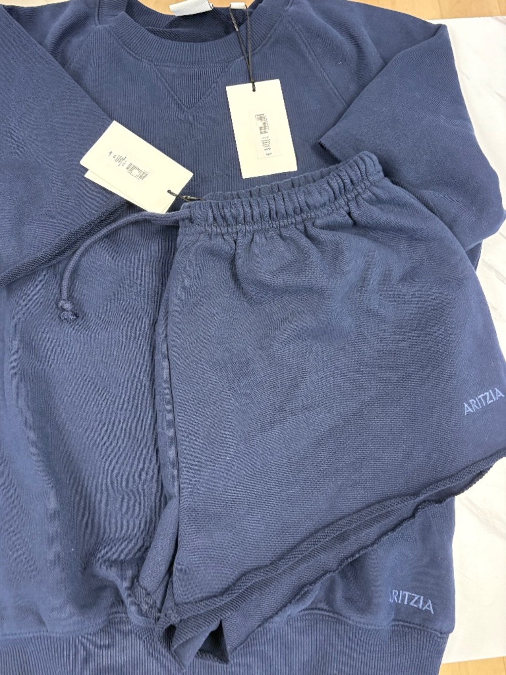 NWT aritzia Terry fleece set